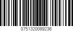 Código de barras (EAN, GTIN, SKU, ISBN): '0751320089236'