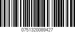 Código de barras (EAN, GTIN, SKU, ISBN): '0751320089427'