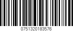 Código de barras (EAN, GTIN, SKU, ISBN): '0751320183576'