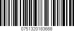 Código de barras (EAN, GTIN, SKU, ISBN): '0751320183668'