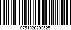 Código de barras (EAN, GTIN, SKU, ISBN): '0751320203625'