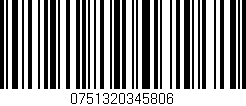Código de barras (EAN, GTIN, SKU, ISBN): '0751320345806'