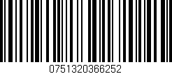 Código de barras (EAN, GTIN, SKU, ISBN): '0751320366252'