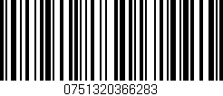 Código de barras (EAN, GTIN, SKU, ISBN): '0751320366283'