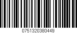 Código de barras (EAN, GTIN, SKU, ISBN): '0751320380449'