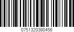 Código de barras (EAN, GTIN, SKU, ISBN): '0751320380456'