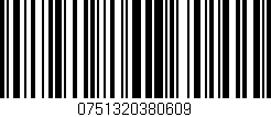 Código de barras (EAN, GTIN, SKU, ISBN): '0751320380609'