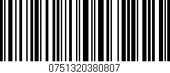 Código de barras (EAN, GTIN, SKU, ISBN): '0751320380807'