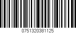 Código de barras (EAN, GTIN, SKU, ISBN): '0751320381125'
