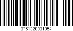 Código de barras (EAN, GTIN, SKU, ISBN): '0751320381354'