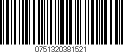 Código de barras (EAN, GTIN, SKU, ISBN): '0751320381521'