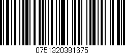 Código de barras (EAN, GTIN, SKU, ISBN): '0751320381675'