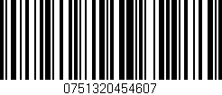 Código de barras (EAN, GTIN, SKU, ISBN): '0751320454607'