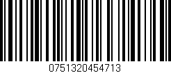 Código de barras (EAN, GTIN, SKU, ISBN): '0751320454713'