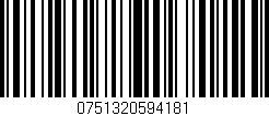 Código de barras (EAN, GTIN, SKU, ISBN): '0751320594181'