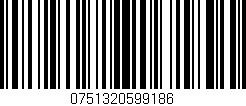 Código de barras (EAN, GTIN, SKU, ISBN): '0751320599186'