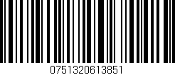 Código de barras (EAN, GTIN, SKU, ISBN): '0751320613851'