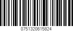 Código de barras (EAN, GTIN, SKU, ISBN): '0751320615824'
