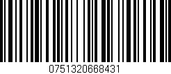 Código de barras (EAN, GTIN, SKU, ISBN): '0751320668431'