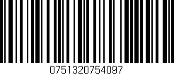Código de barras (EAN, GTIN, SKU, ISBN): '0751320754097'