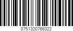 Código de barras (EAN, GTIN, SKU, ISBN): '0751320768322'