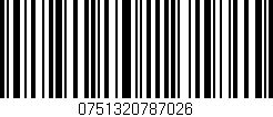 Código de barras (EAN, GTIN, SKU, ISBN): '0751320787026'
