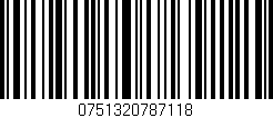 Código de barras (EAN, GTIN, SKU, ISBN): '0751320787118'