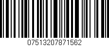 Código de barras (EAN, GTIN, SKU, ISBN): '07513207871562'