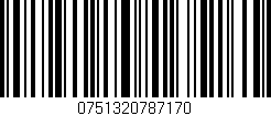 Código de barras (EAN, GTIN, SKU, ISBN): '0751320787170'