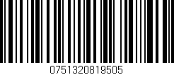 Código de barras (EAN, GTIN, SKU, ISBN): '0751320819505'