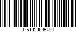 Código de barras (EAN, GTIN, SKU, ISBN): '0751320835499'