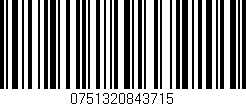 Código de barras (EAN, GTIN, SKU, ISBN): '0751320843715'
