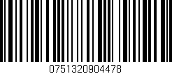 Código de barras (EAN, GTIN, SKU, ISBN): '0751320904478'
