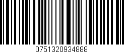 Código de barras (EAN, GTIN, SKU, ISBN): '0751320934888'