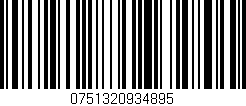 Código de barras (EAN, GTIN, SKU, ISBN): '0751320934895'