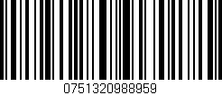 Código de barras (EAN, GTIN, SKU, ISBN): '0751320988959'