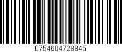 Código de barras (EAN, GTIN, SKU, ISBN): '0754604728845'