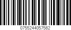Código de barras (EAN, GTIN, SKU, ISBN): '0755244057562'