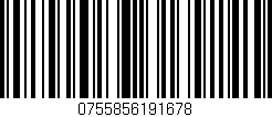 Código de barras (EAN, GTIN, SKU, ISBN): '0755856191678'