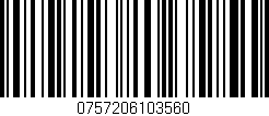 Código de barras (EAN, GTIN, SKU, ISBN): '0757206103560'