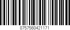 Código de barras (EAN, GTIN, SKU, ISBN): '0757560421171'