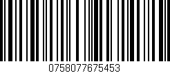Código de barras (EAN, GTIN, SKU, ISBN): '0758077675453'