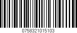 Código de barras (EAN, GTIN, SKU, ISBN): '0758321015103'