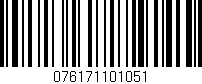 Código de barras (EAN, GTIN, SKU, ISBN): '076171101051'