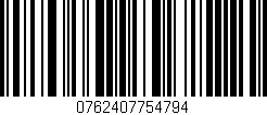 Código de barras (EAN, GTIN, SKU, ISBN): '0762407754794'