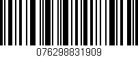 Código de barras (EAN, GTIN, SKU, ISBN): '076298831909'