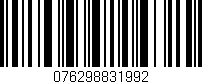 Código de barras (EAN, GTIN, SKU, ISBN): '076298831992'