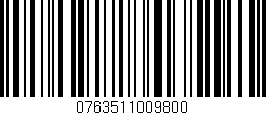 Código de barras (EAN, GTIN, SKU, ISBN): '0763511009800'