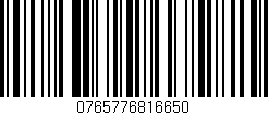 Código de barras (EAN, GTIN, SKU, ISBN): '0765776816650'
