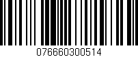 Código de barras (EAN, GTIN, SKU, ISBN): '076660300514'